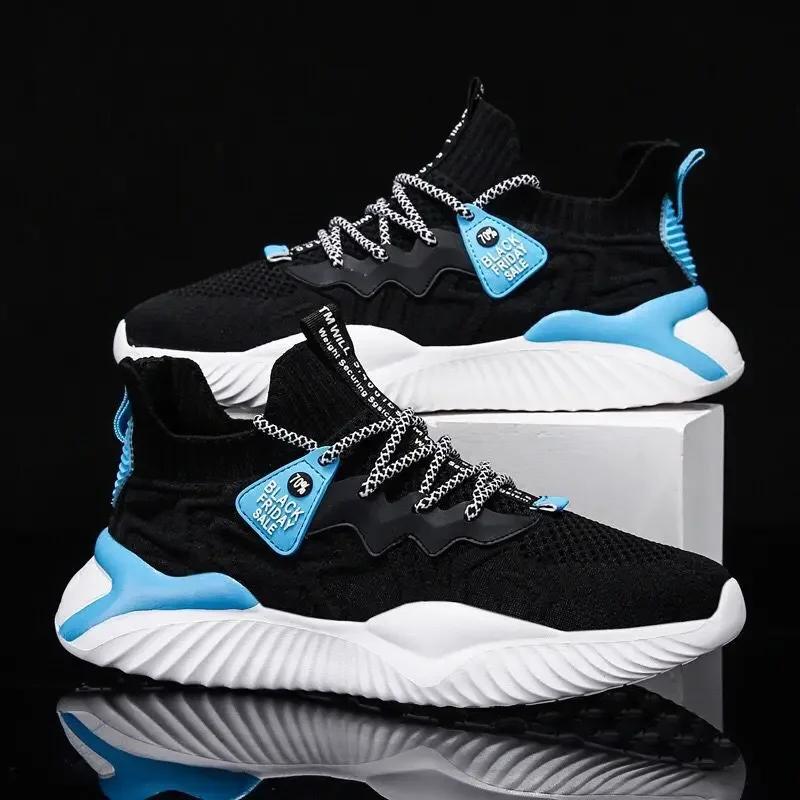 New Men Sneakers New Style Breathable Lace Up Men Mesh Shoes Fashion Casual No-Slip Vulcanize Shoes Men Tenis Masculino