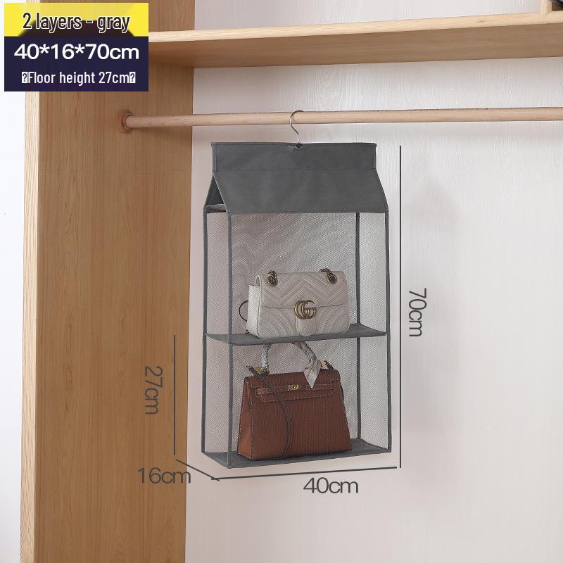 Hanging Wardrobe Storage Organizer Rack