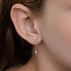 (Silver 925) Twin Cubic Drop Earrings EC3287