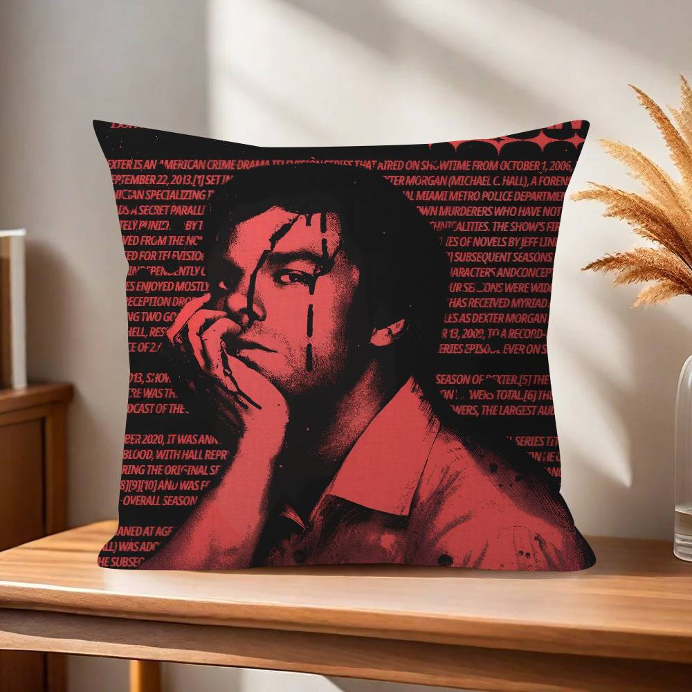 HOT TV DDexterES morganS Personalized picture text home decorative pillows Household Gifts xcm