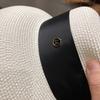 Bow Detail Wide Brim Hat Sun Protection Summer Sun Cap Elegant Beach Bucket Hat  Travel