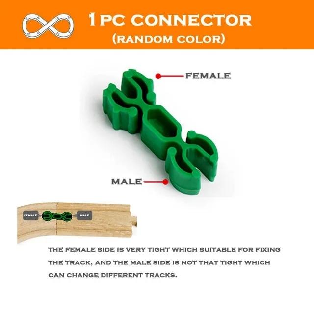 All Kinds Of Wooden Track Accessories Beech Wood Railway Train Track Connector Toys Fit For All Brands Wood Tracks Toys For Kids