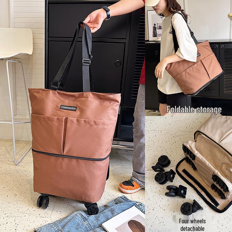 Faltbare Tragbare Großraum-Reise- und Einkaufstasche mit Rollen