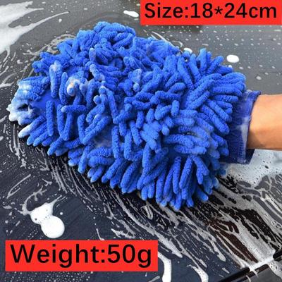 Double-Sided High-Density Chenille Microfiber Car Wash Mitt