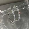 Luxurious Hoop Earrings with Micro-inlaid Cir...