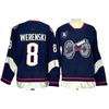 Maglia da Hockey su Ghiaccio da Uomo Squadra NHL Personalizzata Cucita Stile Vintage Misto Cotone Uniforme Abbigliamento Partita di Allenamento