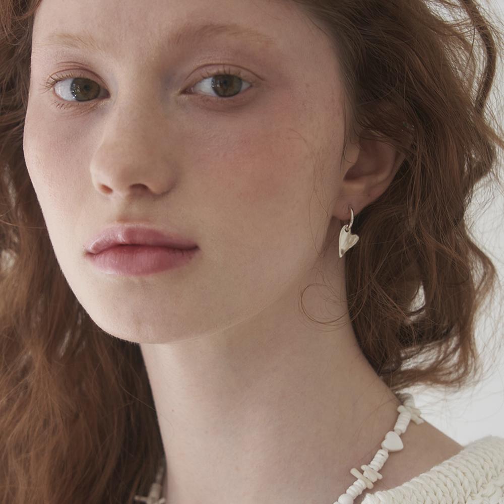Still Instant Heart Greenery - Earring 09