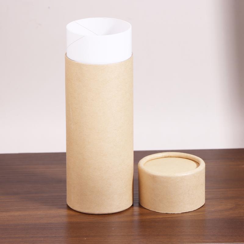 1/3/5/10 Piezas Tubos de Cartón Kraft Contenedores Redondos de Papel Kraft Para Lápices Lata de Té Café Cosméticos Manualidades Regalo