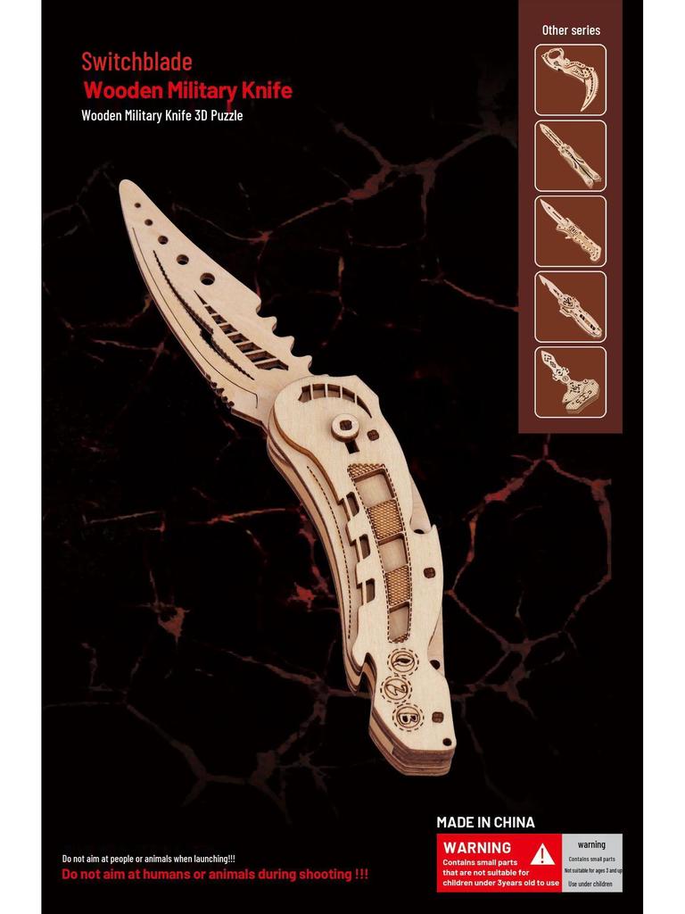 3D Laser-Cut Wooden Butterfly Puzzle Kit for Kids
