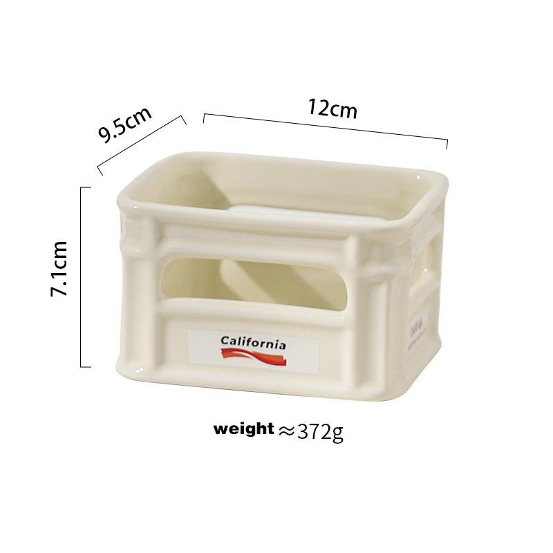 2025 New Creative Ceramic Snack Bowl Living Room Home Fruit Bowl Cafe Snack Basket Popcorn French Fries Bowl