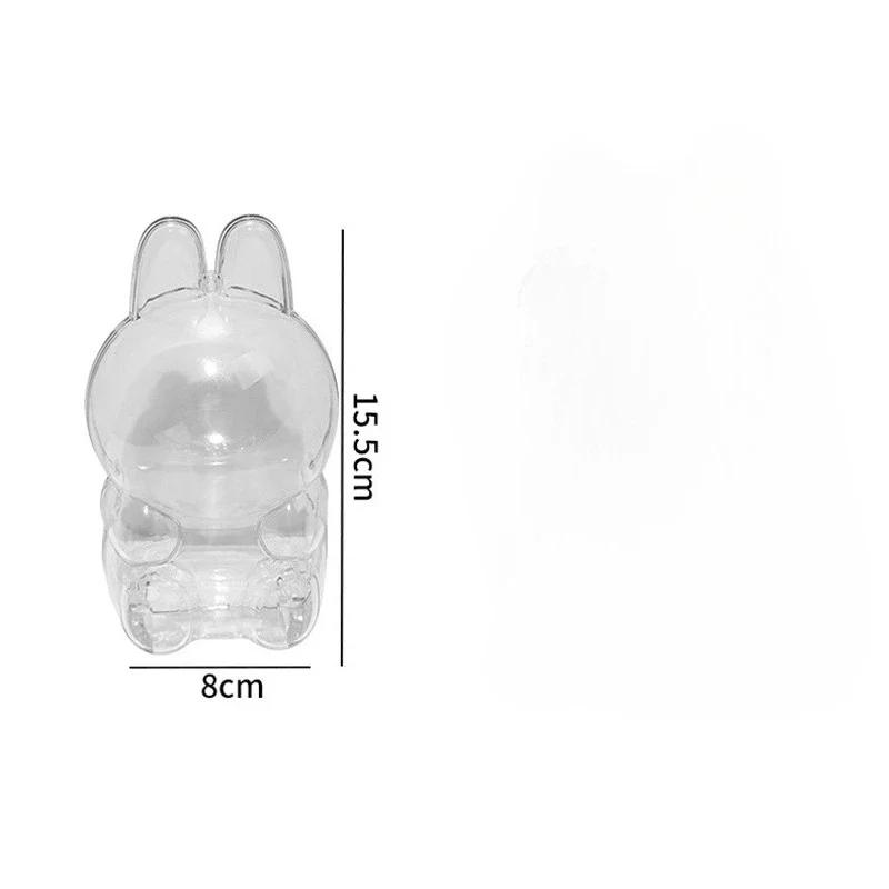 

Прозрачная защитная коробка для куклы Labubu V1 V2 Пылезащитный акриловый органайзер Полка для хранения Аксессуары Коллекционные игрушки