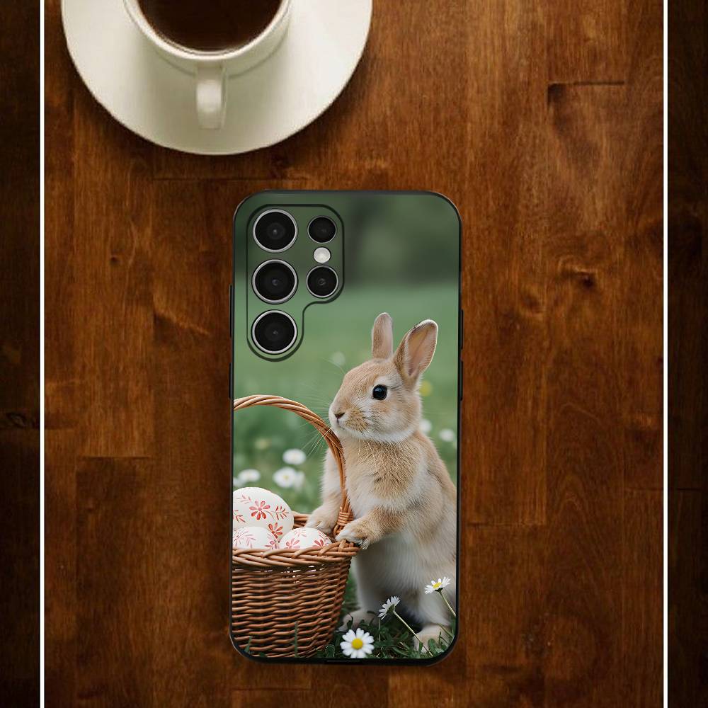 Happy Easter Phone Case For Samsung S24 25 23 22 21 20 Plus Ultra 5G Lite Shockproof Cover