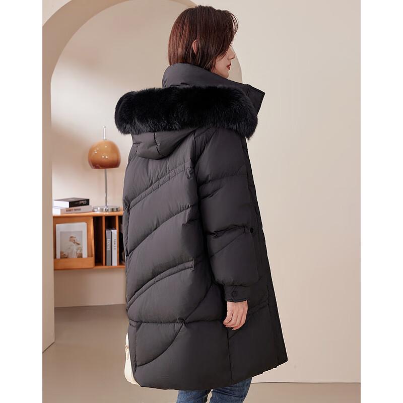 Sishui Nianhua Elegant Mid-Length Women's Down Jacket 235245Y1