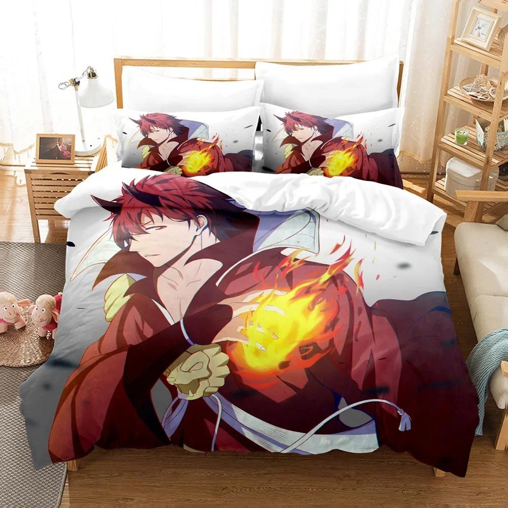 Anime-Bettwäsche-Set „That Time I Got Reincarnated As A Slime Rimuru“, Geschenk für Kinder, Bettbezug, Kissenbezüge, Queen-Size-King-Size-Einzelbett