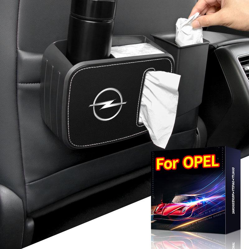 Car Seat Trash Can with Paper Box Pressing Type Trash Car Accessories For Opel Insignia