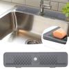 Silicone Kitchen Sink Splash Pad Slope Design Sink Protectors Mat Faucet Splash Guard  Bathroom