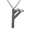 Viking Wolf Amulet Runen Rune Fehu Noorse Talisman Ketting voor Mannen met Ierse Knopen Gotische Sieraden