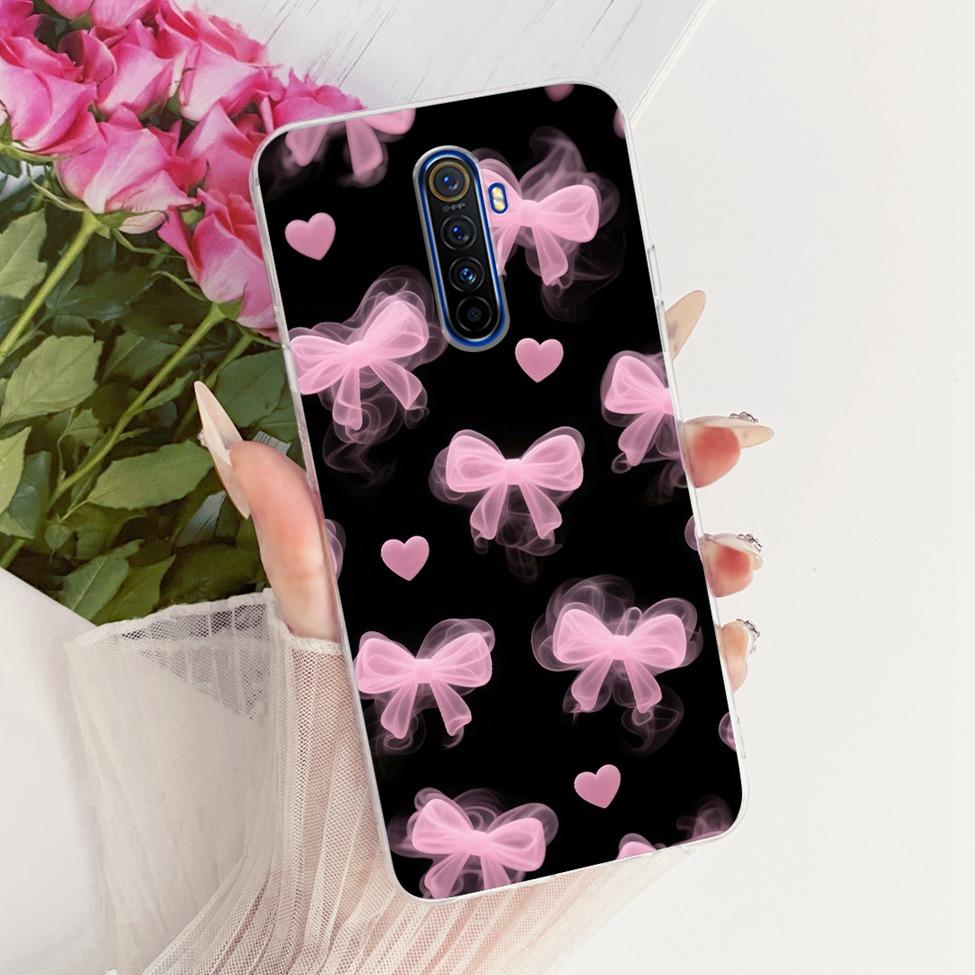 Clear For Realme X2Pro RMX1931 Casing For Realme X2 Pro Case Luxury Fashion Butterfly Funny Cute Painted Cover