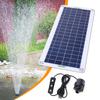 19W 800L/H Solar Panel Water Pump Watering System PET Solar Panel Fountain with Adjustment Switch Solar Panel Pump Kits for Pond