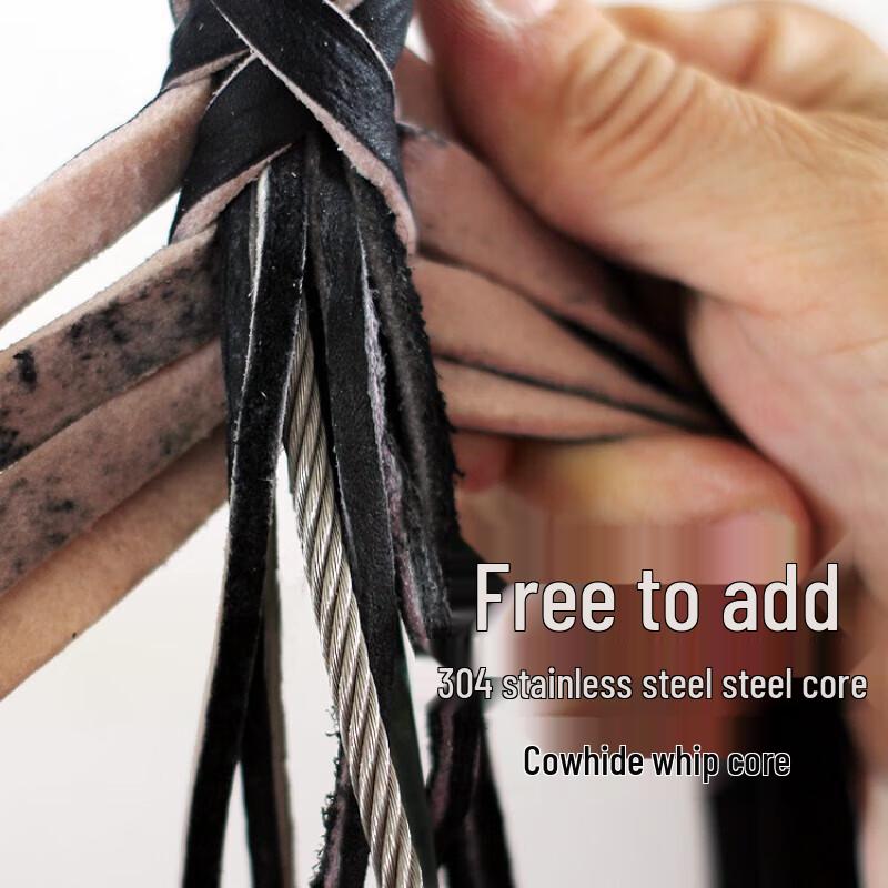 Lin Wa Cowhide Fitness Training Whip