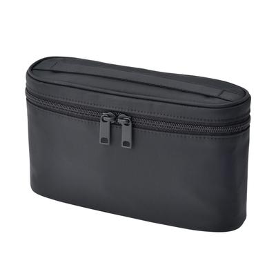 Nylon Pouch with X X 83525484 Handle, Black, Approx. 20.5 10.5 12.5 Cm,