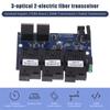 1 Stück 3F2E Fast Ethernet Switch Konverter 20KM Ethernet Glasfaser Medienkonverter Single Mode 2 RJ45 3 SC Glasfaseranschluss