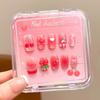 Cute Long Nail Sticker Cartoon Press on Nail New Nail Tips  for Girls Students