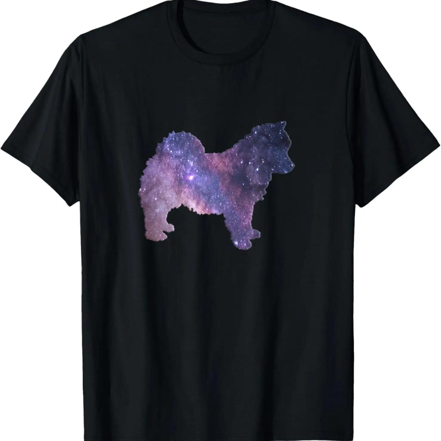 Cosmic Pomsky Dog TShirt - Space Galaxy Nebula Pomsky Shirt S