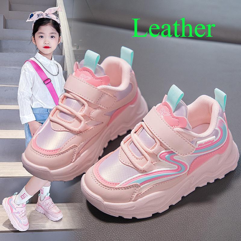Frühling und Herbst Neue Mädchen Sneaker Kinder Casual Sneakers Weiche Unterseite Rutschfeste Laufschuhe für kleine Mädchen