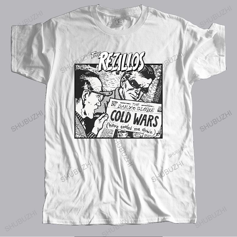 

Man crew neck Summer black t shirt The Rezillos Cold War Punk Rock Retro new cotton man oneck tee shirt drop shipping S
