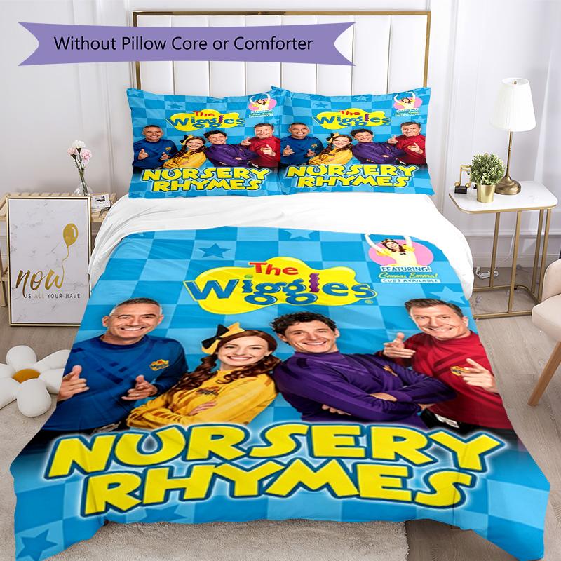 Wiggles Duvet Cover Set Design For Living Room Machine Washable Perfect Gift For Friends Family