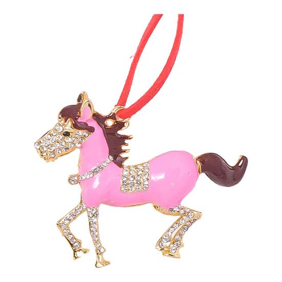 Pony Vánoční ozdoba Kamínková Zvěrokruh Kůň Přívěsek pro Dekoraci Stromku Třpytivý Sváteční Přívěsek Kůň pro Štěstí Tématická Dekorace