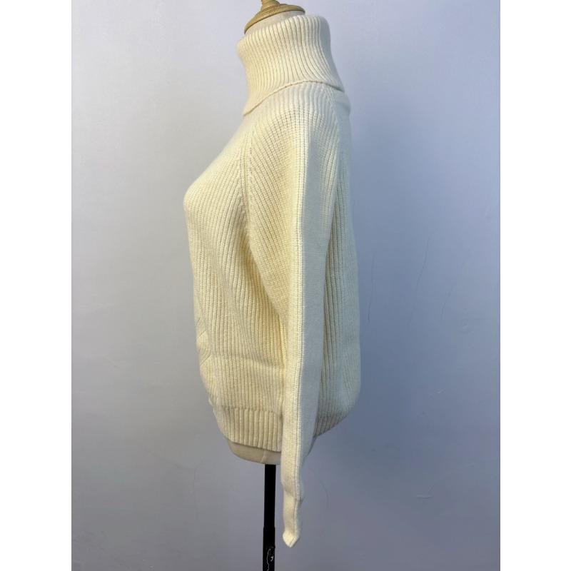 High Neck Sweater, Women's Knitted Loose New Style, High Neck Thickened Autumn and Winter Sweater, High Neck Solid Color Casual Medium Long Sweater