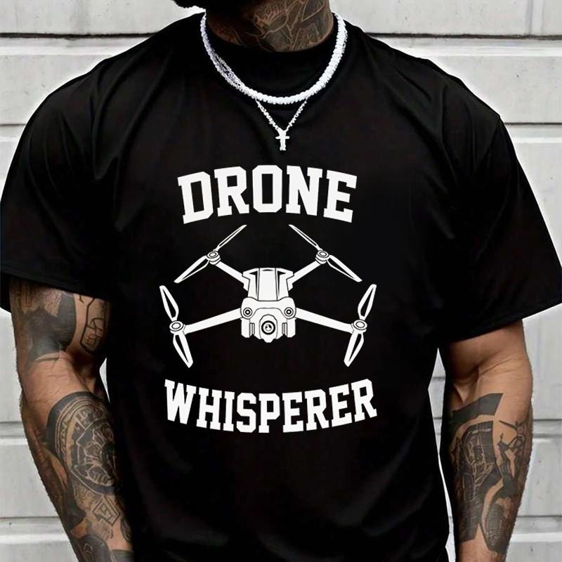 Men's T-Shirt Made Of Featuring Print Drone Whisperer - Funny Drone Tshirt Summer Casual Short