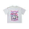 260 GSM Double Yarn 32 Count 100% Cotton Demon Slayer V31 Akaza Print Unisex Heavy Cotton T Shirt
