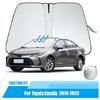 Custom For 2019-2023 Toyota Corolla Front Windshield Sun Shade Visor Cover