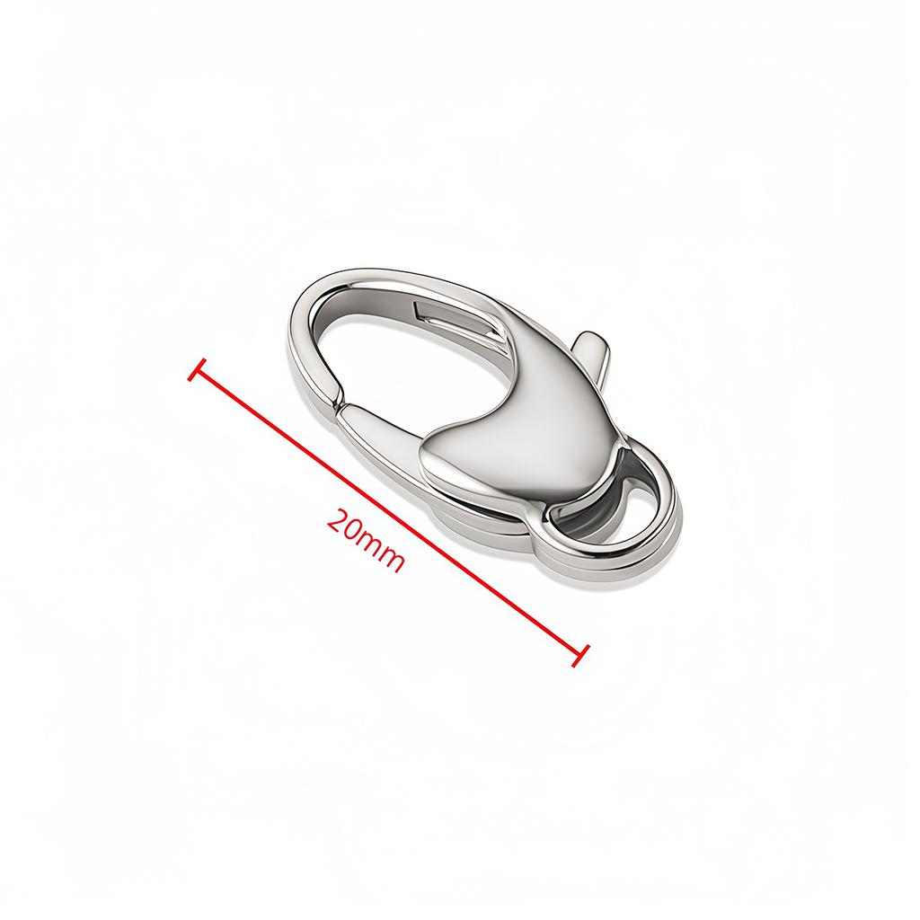 1-3PCS Stainless Steel Lobster Clasps Connectors Hook 10-20mm for Necklaces Bracelets DIY Jewelry Making Findings Accessories