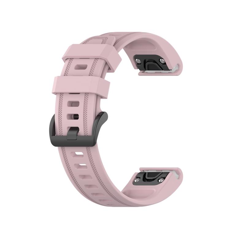 For Garmin Fenix 6S Pro Pure Color Silicone Watch Band