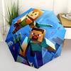 Pixel Game Fashionable Automatic Opening/Closing Folding Umbrella. Portable and Foldable, Ideal for Gift, Travel, and Daily Use.