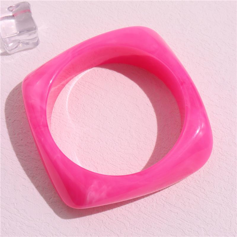 2026 Trend Acryl Übertrieben Unregelmäßig Geometrische Armreifen für Damen Harz Bunt Statement Armband Schmuck Geschenke