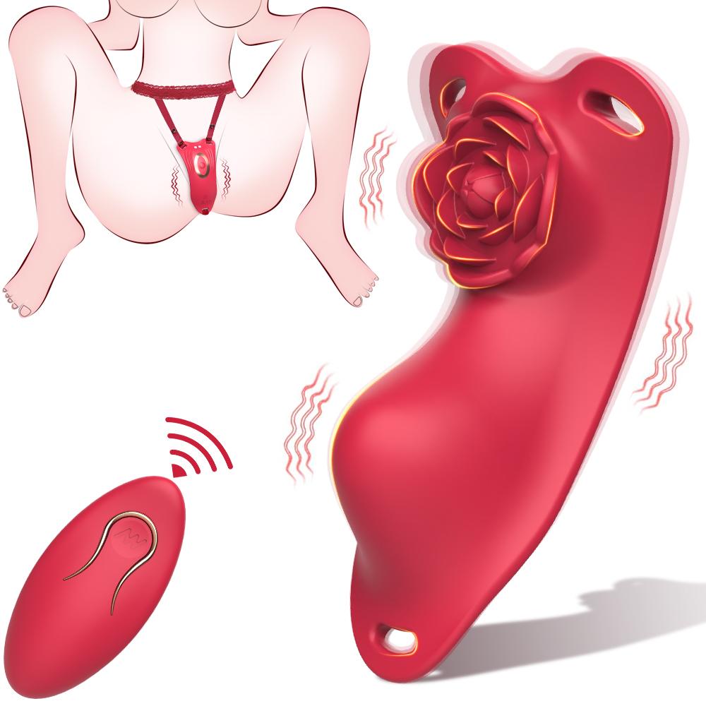 Thong Panty Wearable Vibrator Mini Butterfly Masturbator Clitoral Stimulator 9 Vibration Modes Adult Sex Toys for Couples