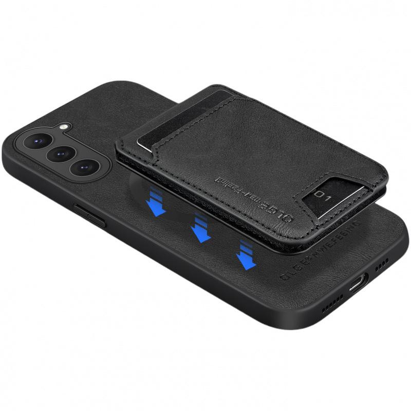 Applicable To Samsung Galaxy S23 Mobile Phone Case 23FE Cow Pattern Leather Magnetic Card Case New 23Ultra