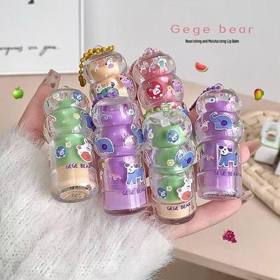 GegeBear Diep hydraterende lippenbalsem: Voedt, Hydrateert, Maakt voller, Vermindert liplijntjes, met Schattige Hanger.