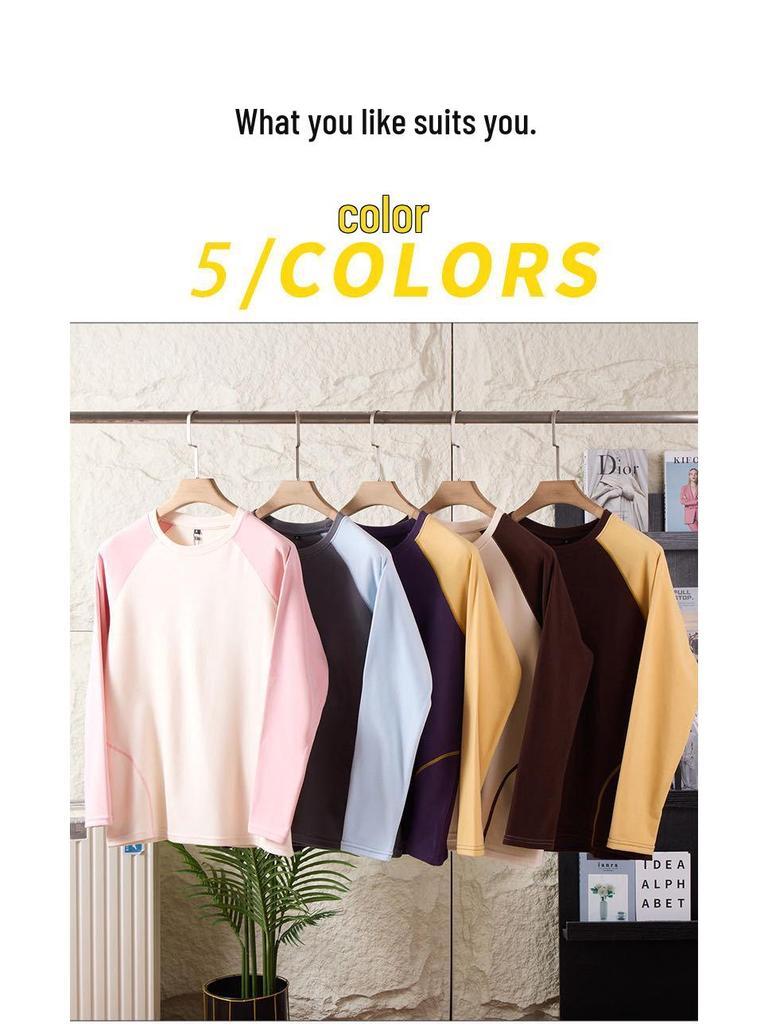 Color Block Double-Sided Plush Hoodie - Warm Autumn/Winter Layer for Couples