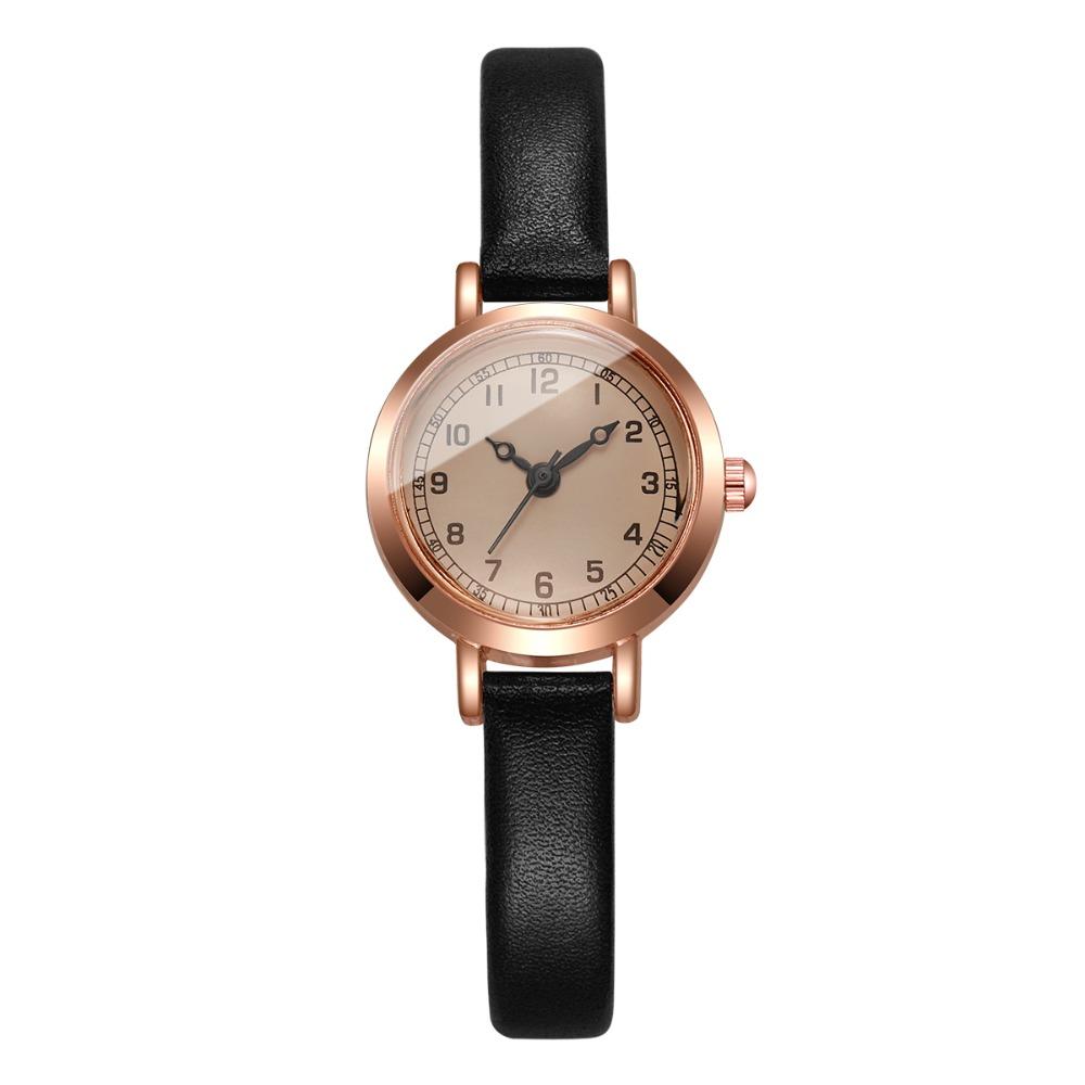 New Ultra-Thin Case Women Quartz Wristwatch Leather Strap Lightweight Wrist Watch Minimalist Watch Women
