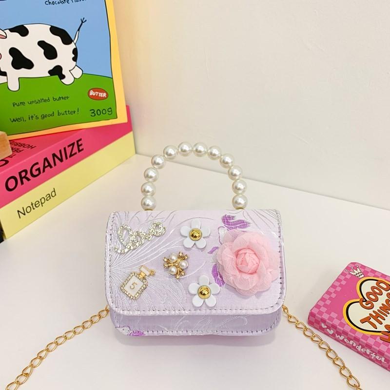 Monkey Trendy Cute Handbag For Little Girls In Multiple Colors And Floral Designs