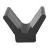 2 Inch Boat Trailer Bow Stop V Style Rubber Enables Your Boat To Secure Tightly with Trailer Black
