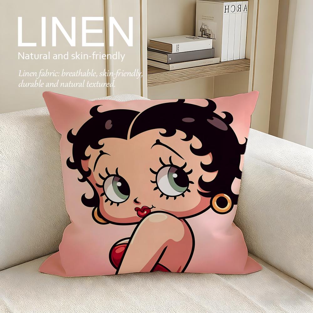 Classic Betty Boop Cushion Cover Pillowcase Set Pcs x x Breathable Washable Sofa Cushion Cover