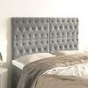 3116716 vidaXL Headboards 4 Pcs Light Grey 72x7x78-88 Cm Velvet