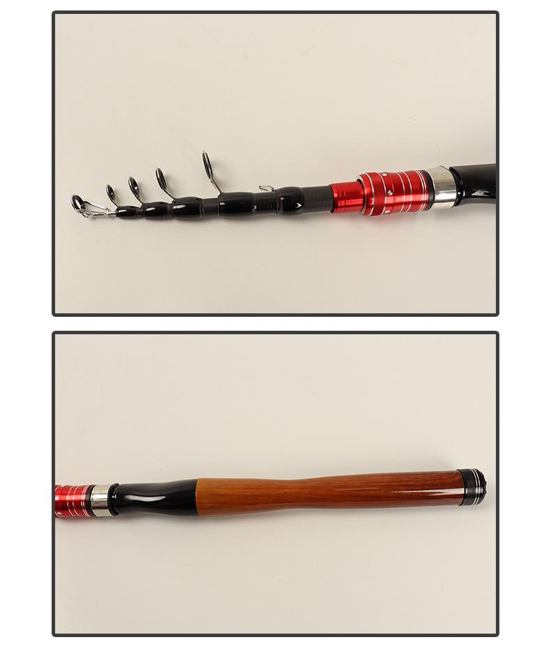 Ultra-Compact Carbon Telescopic Sea Fishing Rod - Portable Mini Design for Long-Casting.